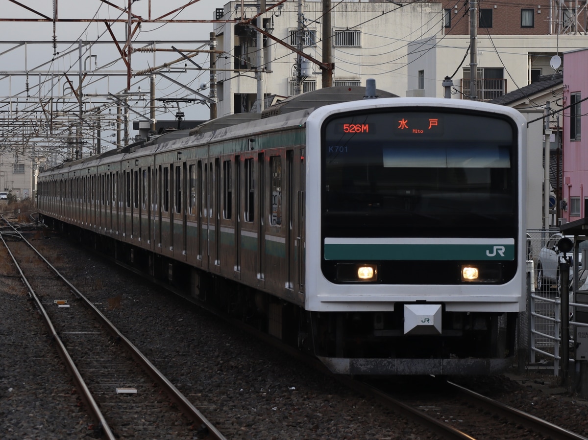 JR東日本 勝田車両センター E501系 カツK701編成