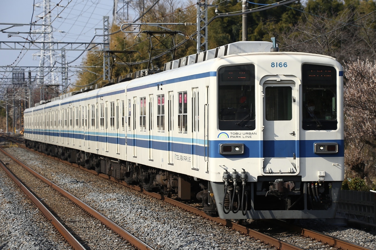東武鉄道 南栗橋車両管区七光台支所 8000系 8166f