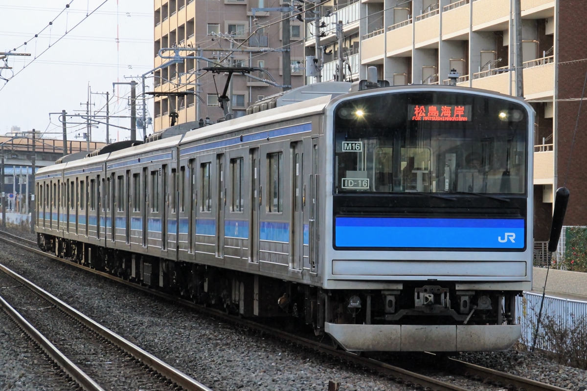 JR東日本 仙台車両センター宮城野派出所 205系3100番台 M16編成