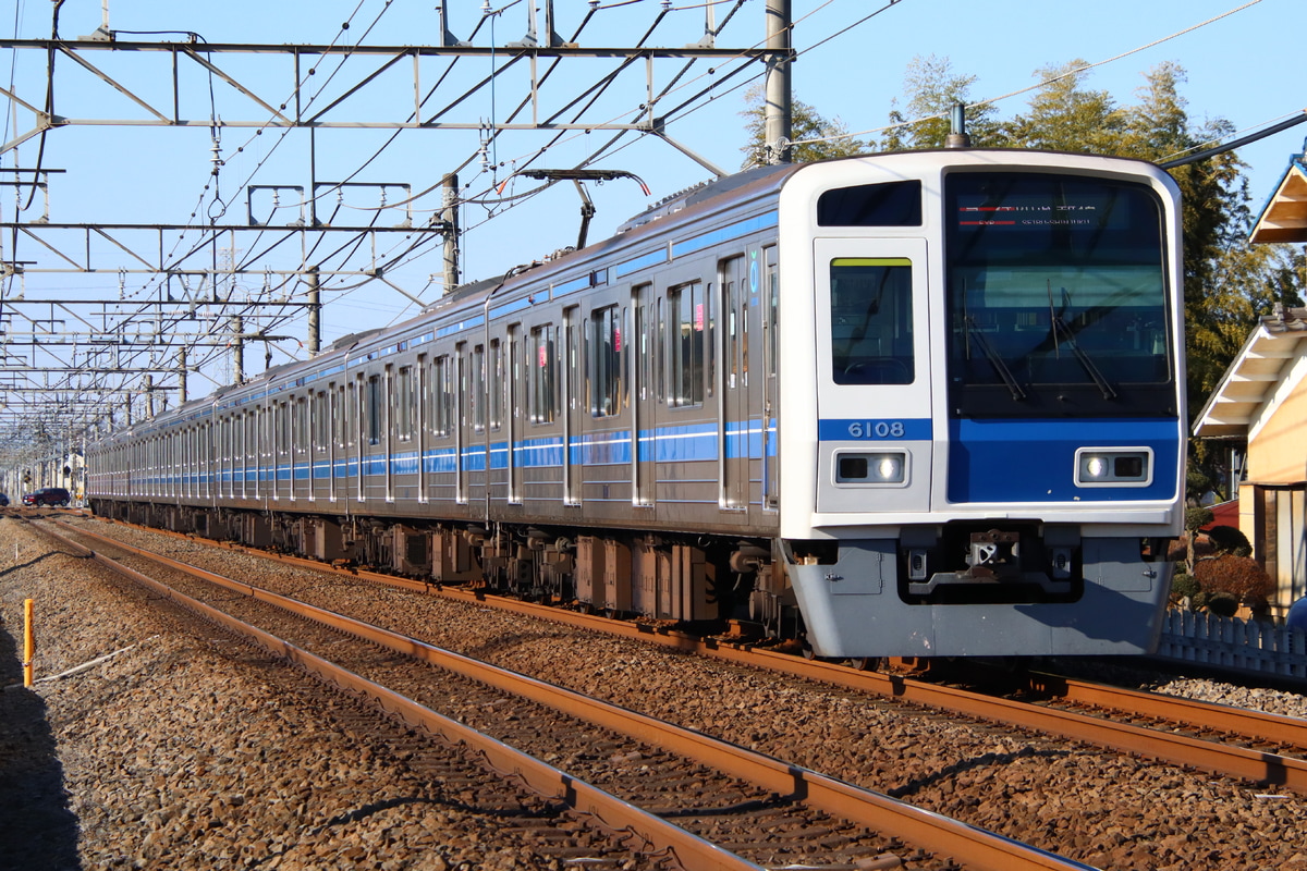 西武鉄道 玉川上水車両管理所 6000系 6108F