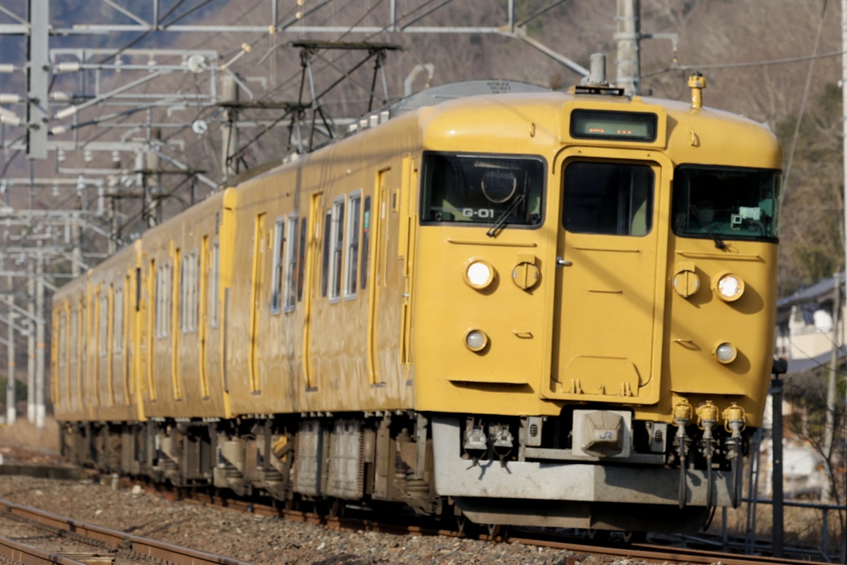 JR西日本 下関総合車両所岡山電車支所 115系 G-01編成
