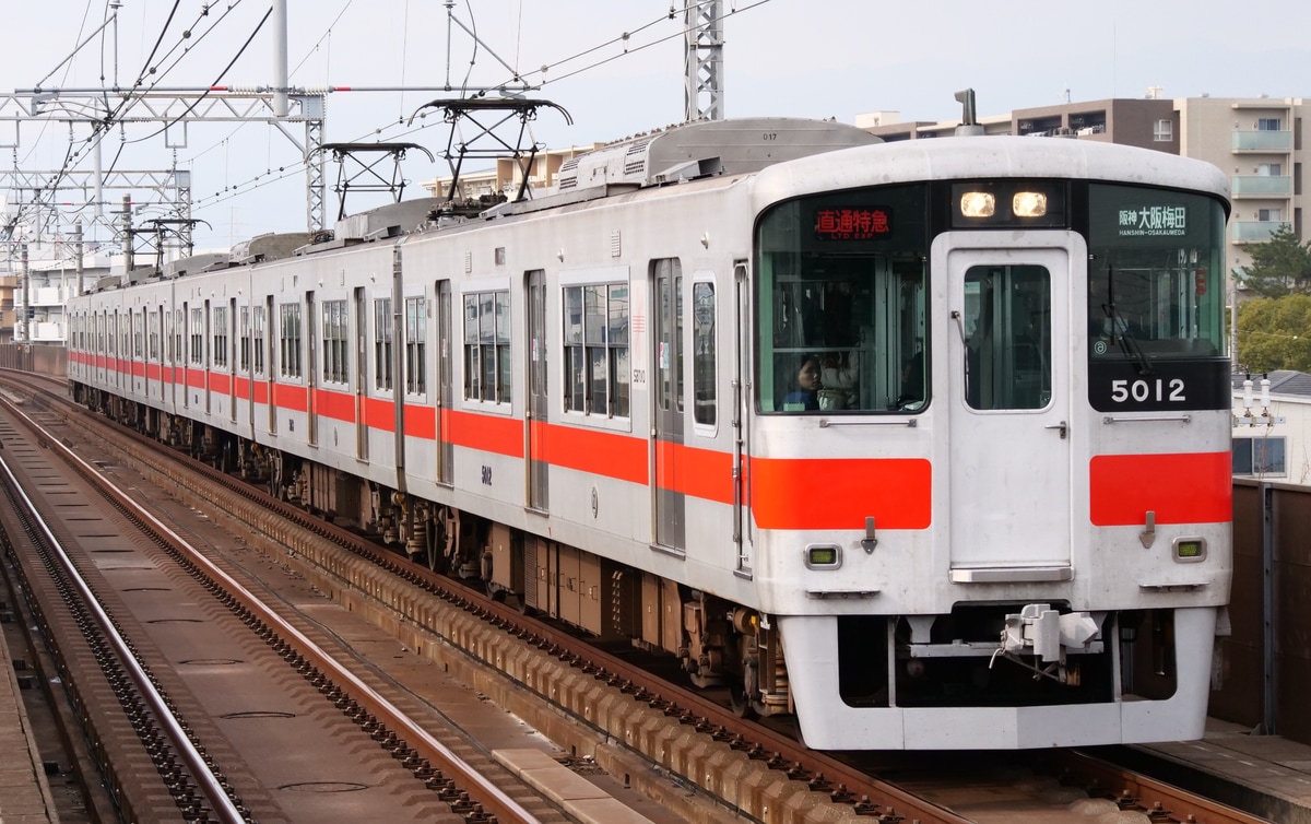 山陽電気鉄道 東二見車両基地 5000系 5012F
