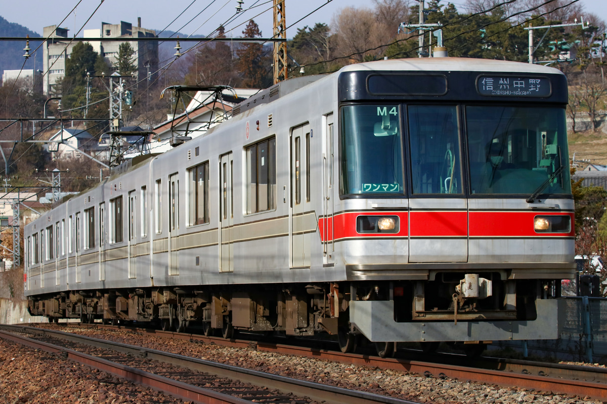 長野電鉄 須坂車両工場 3000系 M4編成