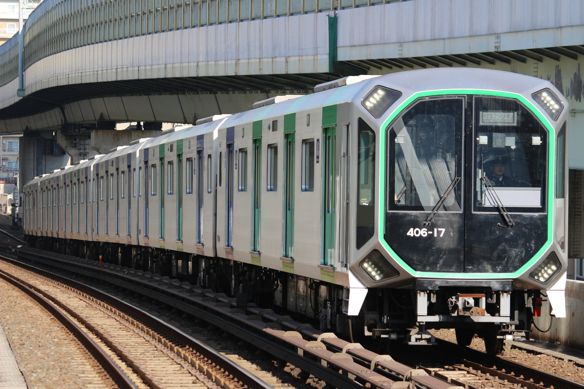 大阪市高速電気軌道 緑木検車場 400系 17編成