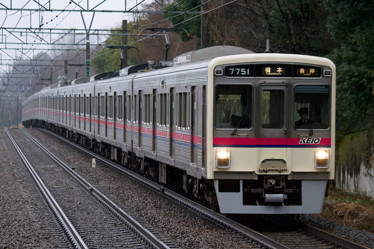 京王電鉄 若葉台検車区 7000系 7701F