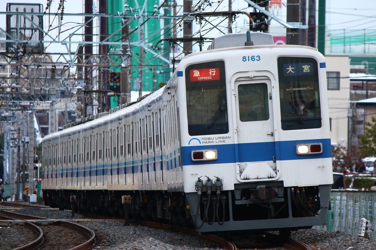 東武鉄道 南栗橋車両管区七光台支所 8000系 8163F