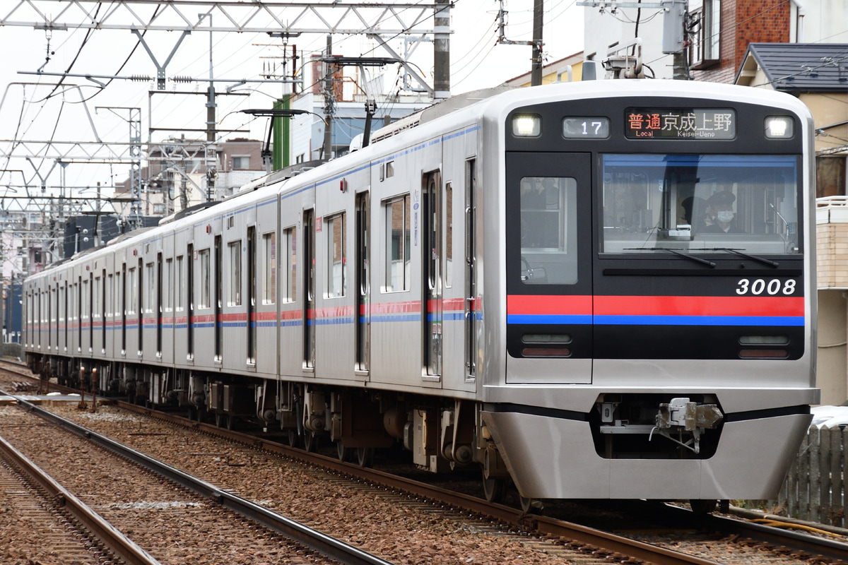 京成電鉄 宗吾車両基地 3000形 3008F