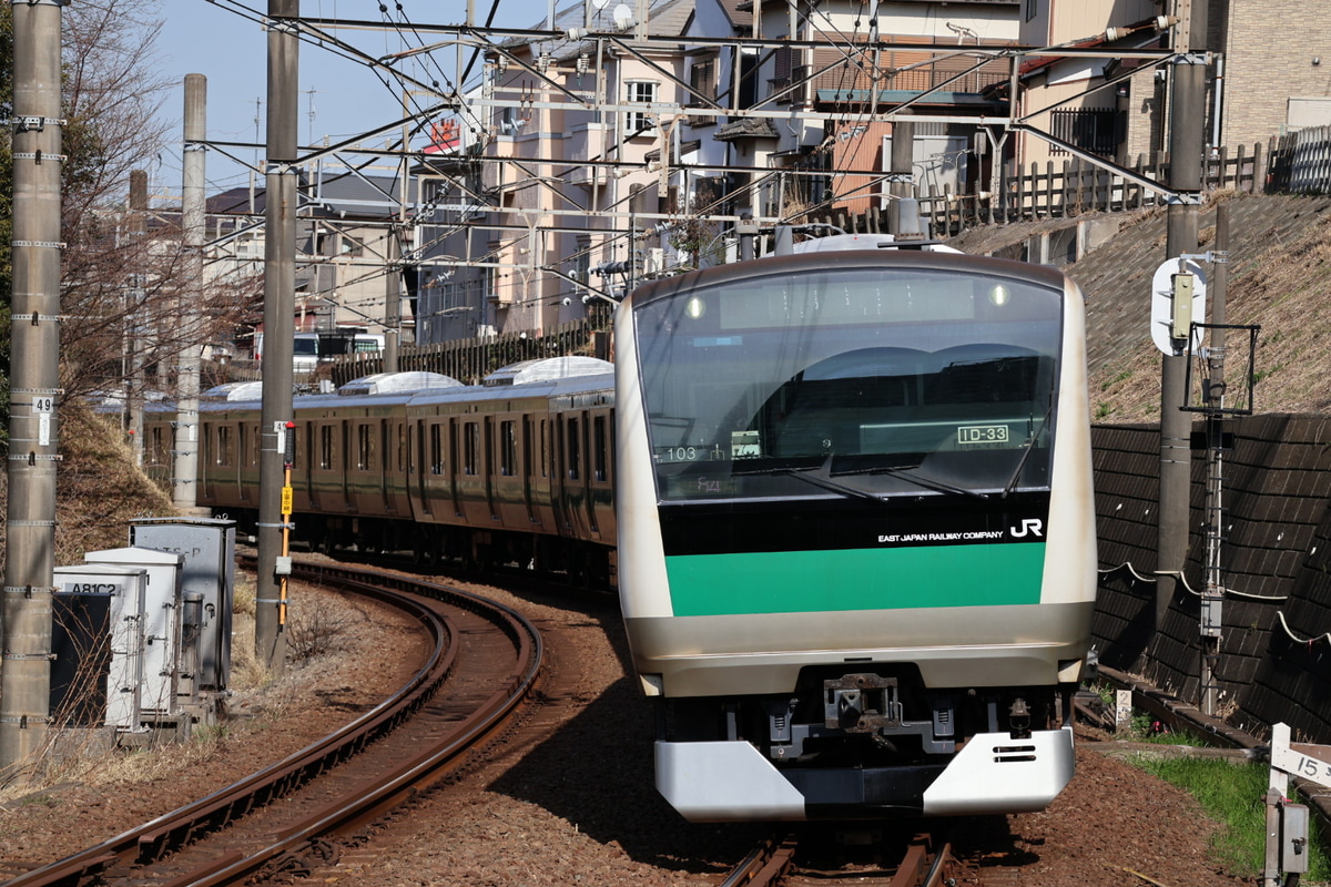 JR東日本 川越車両センター E233系 ハエ103編成