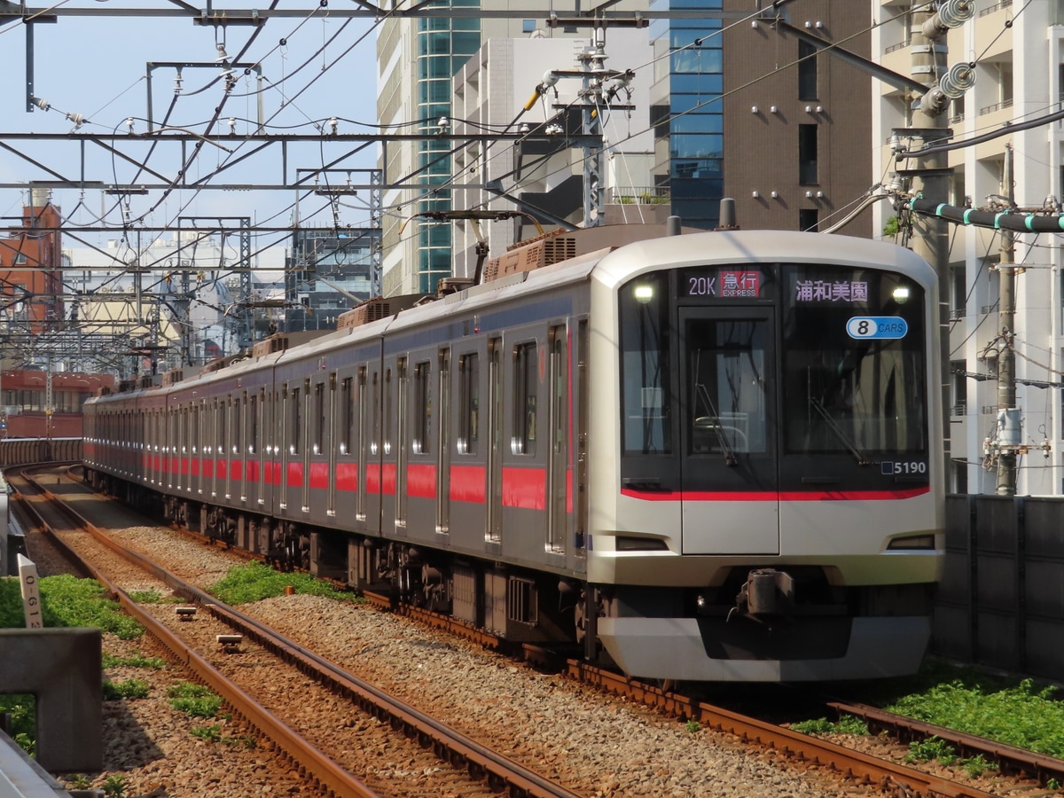 東急電鉄 元住吉検車区 5080系 5190F