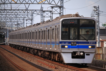 北総鉄道7300形7318Fを京成立石～四ツ木間で撮影した画像