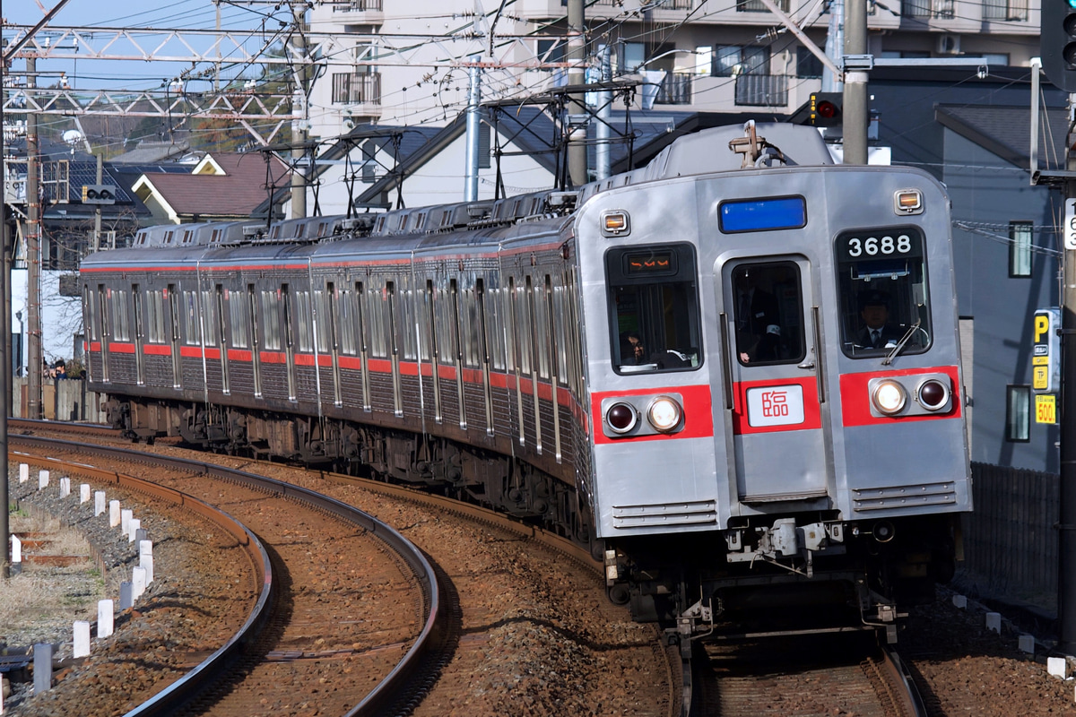 京成電鉄 宗吾車両基地 3600形 3688編成