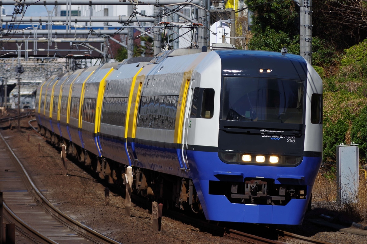 JR東日本 幕張車両センター本区 255系 マリBe-03編成