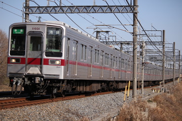東武鉄道10030型11031Fを東松山～高坂間で撮影した画像
