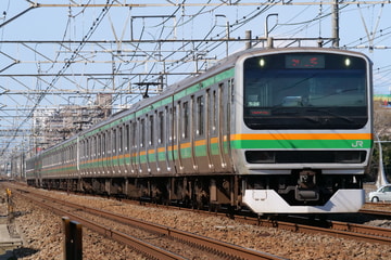 JR東日本E231系コツS-24編成を藤沢～辻堂間で撮影した画像