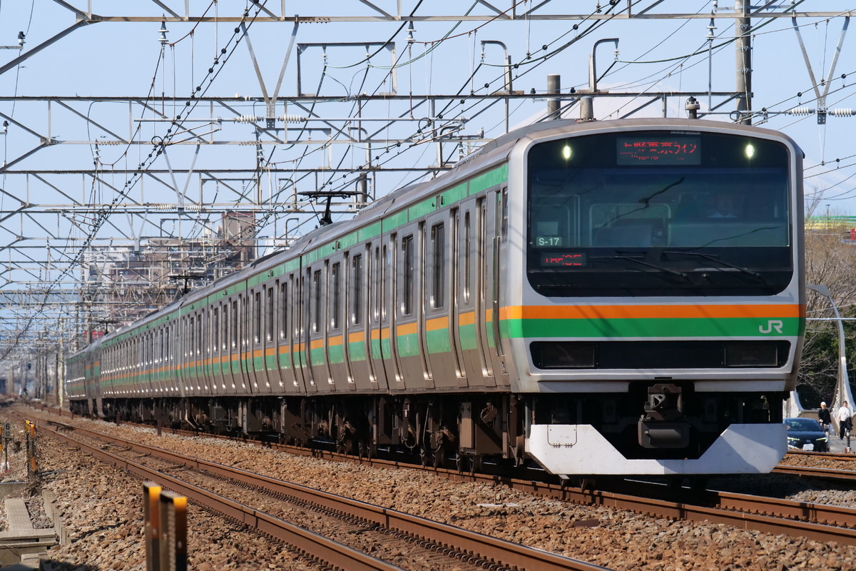 JR東日本 国府津車両センター E231系 コツS-17編成