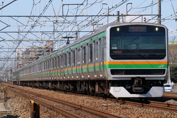 JR東日本E231系コツS-32編成を藤沢～辻堂間で撮影した画像