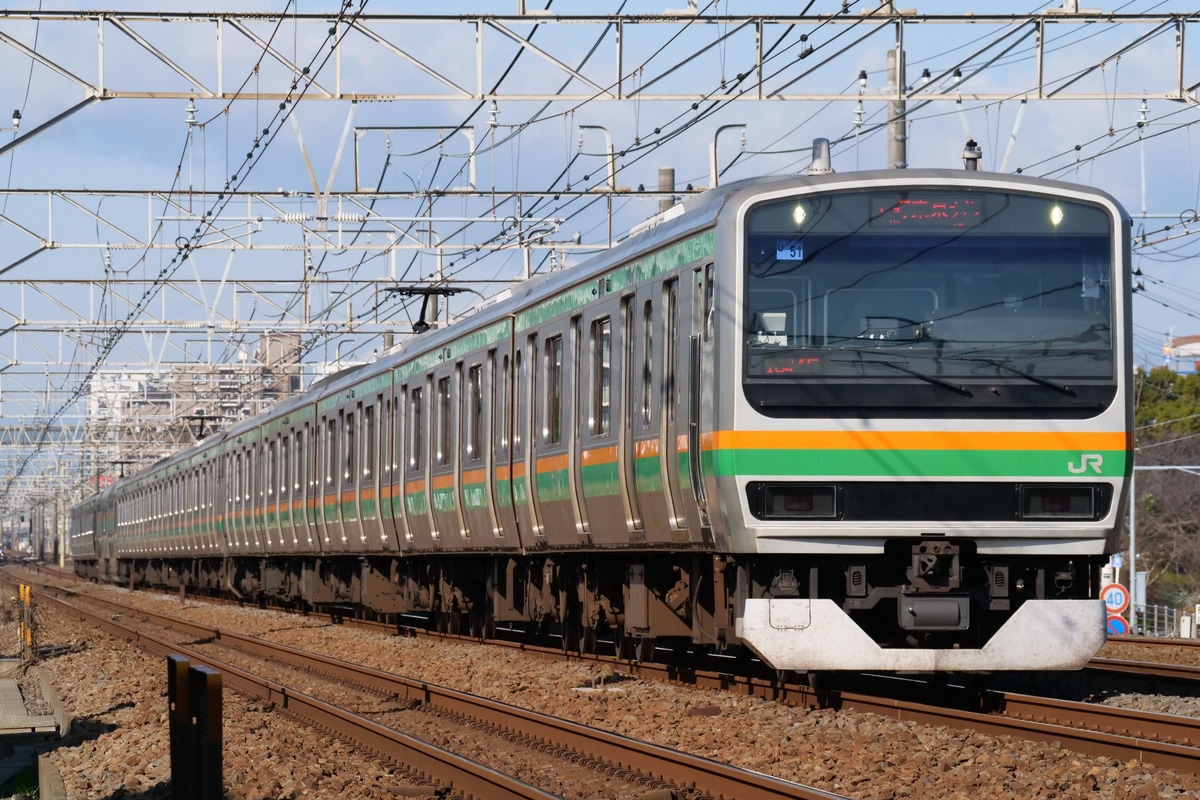 JR東日本 小山車両センター E231系 ヤマU51編成