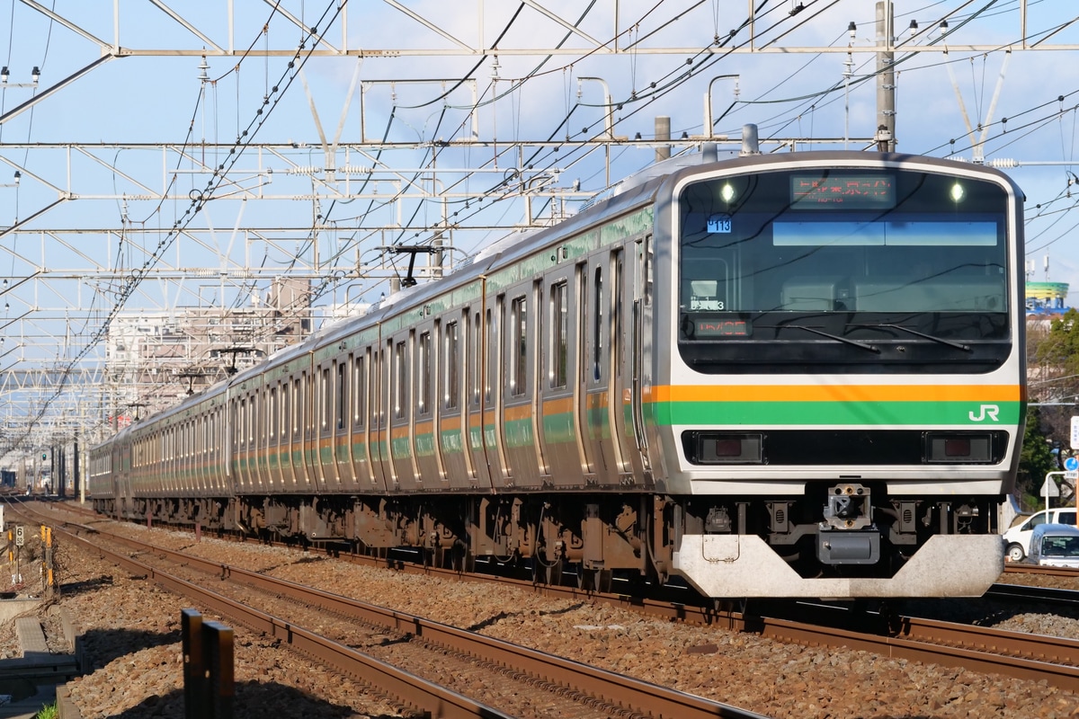JR東日本 小山車両センター E231系 ヤマU113編成