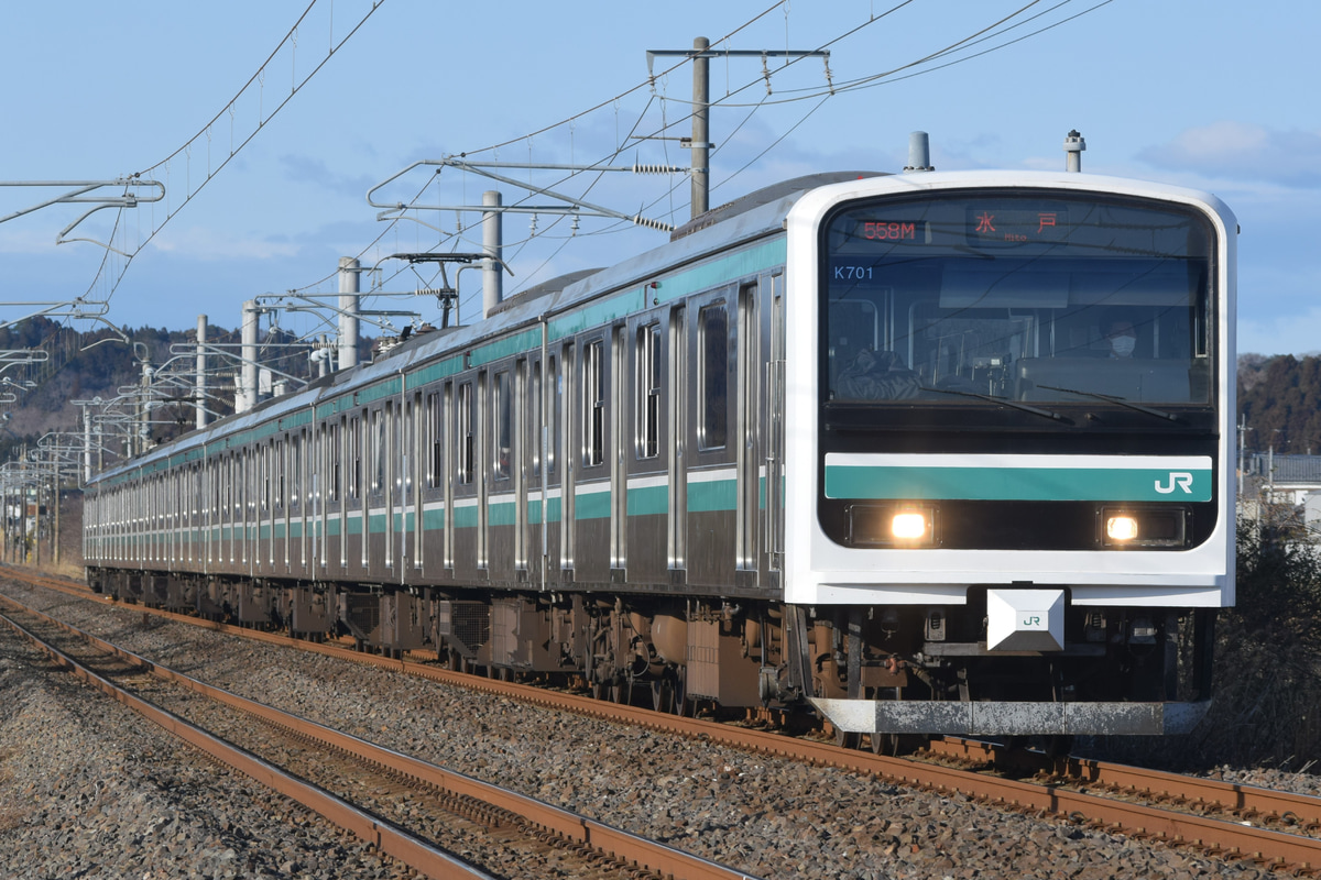 JR東日本 勝田車両センター E501系 カツK701編成