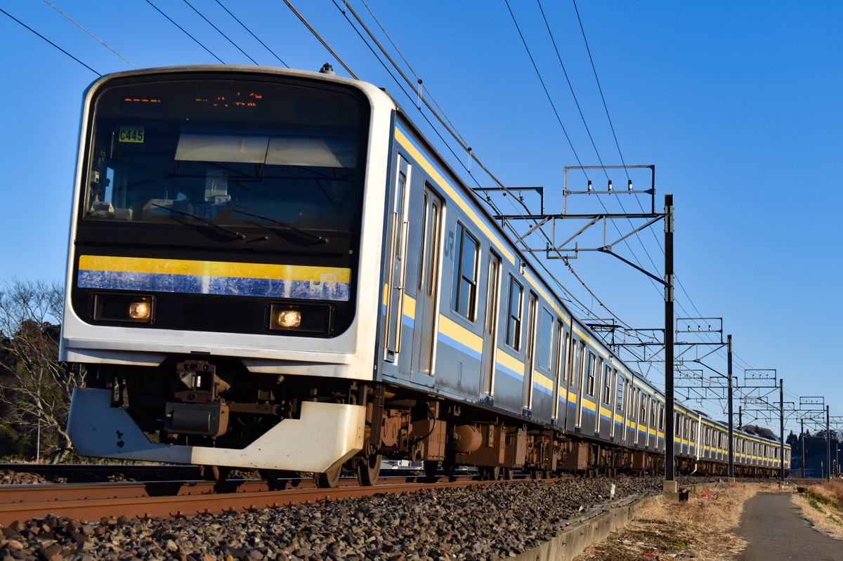 JR東日本 幕張車両センター 209系 マリC445編成