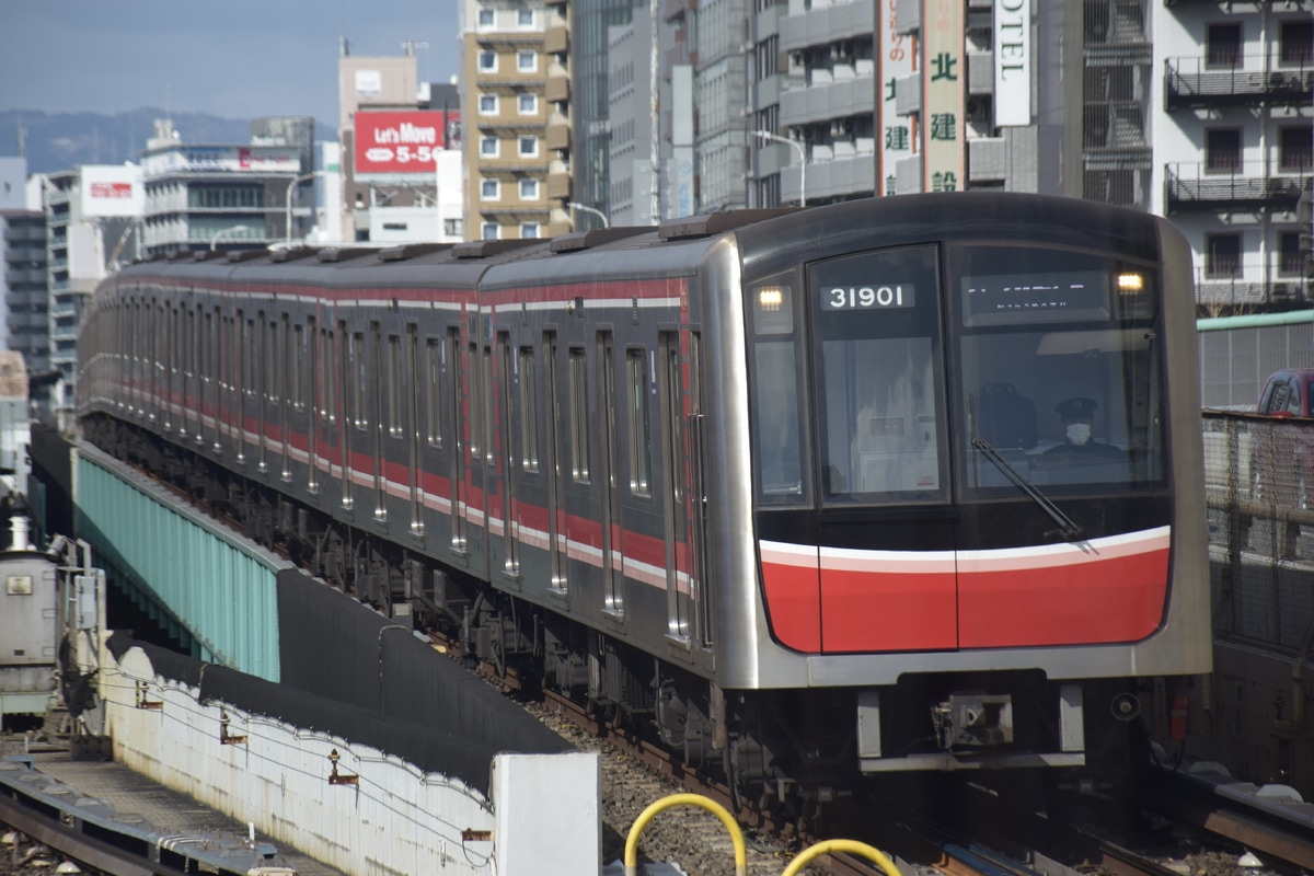 大阪市高速電気軌道 中百舌鳥検車場 30000系 31601F