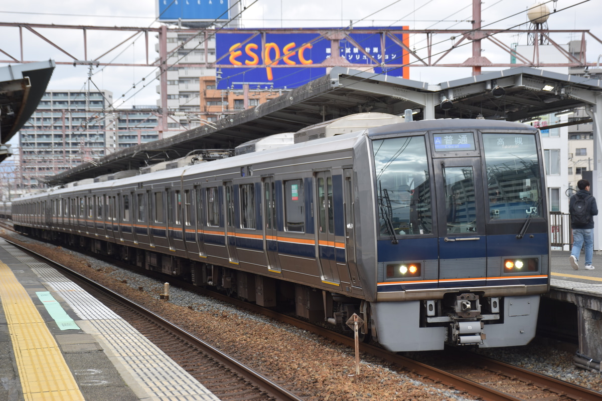 JR西日本 網干総合車両所明石支所 207系 Z4編成