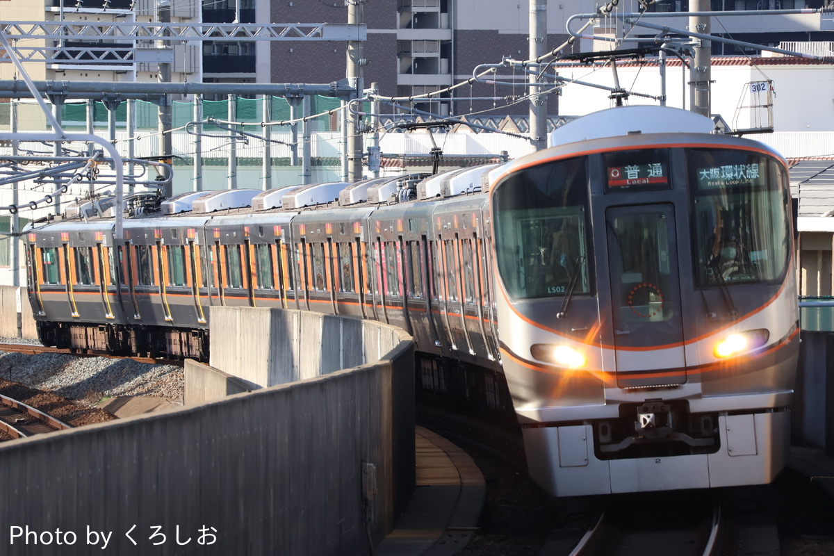 JR西日本 吹田総合車両所森ノ宮支所 323系 LS02編成