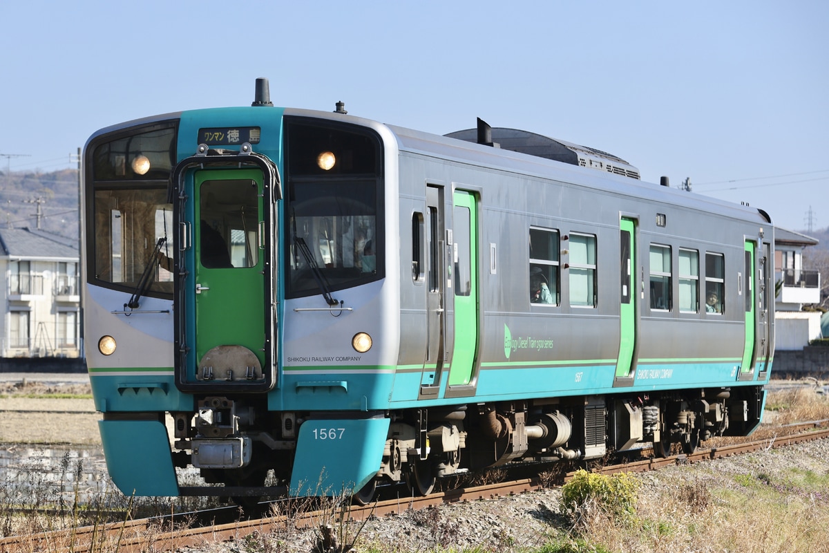 JR四国 徳島運転所 1500形 1567