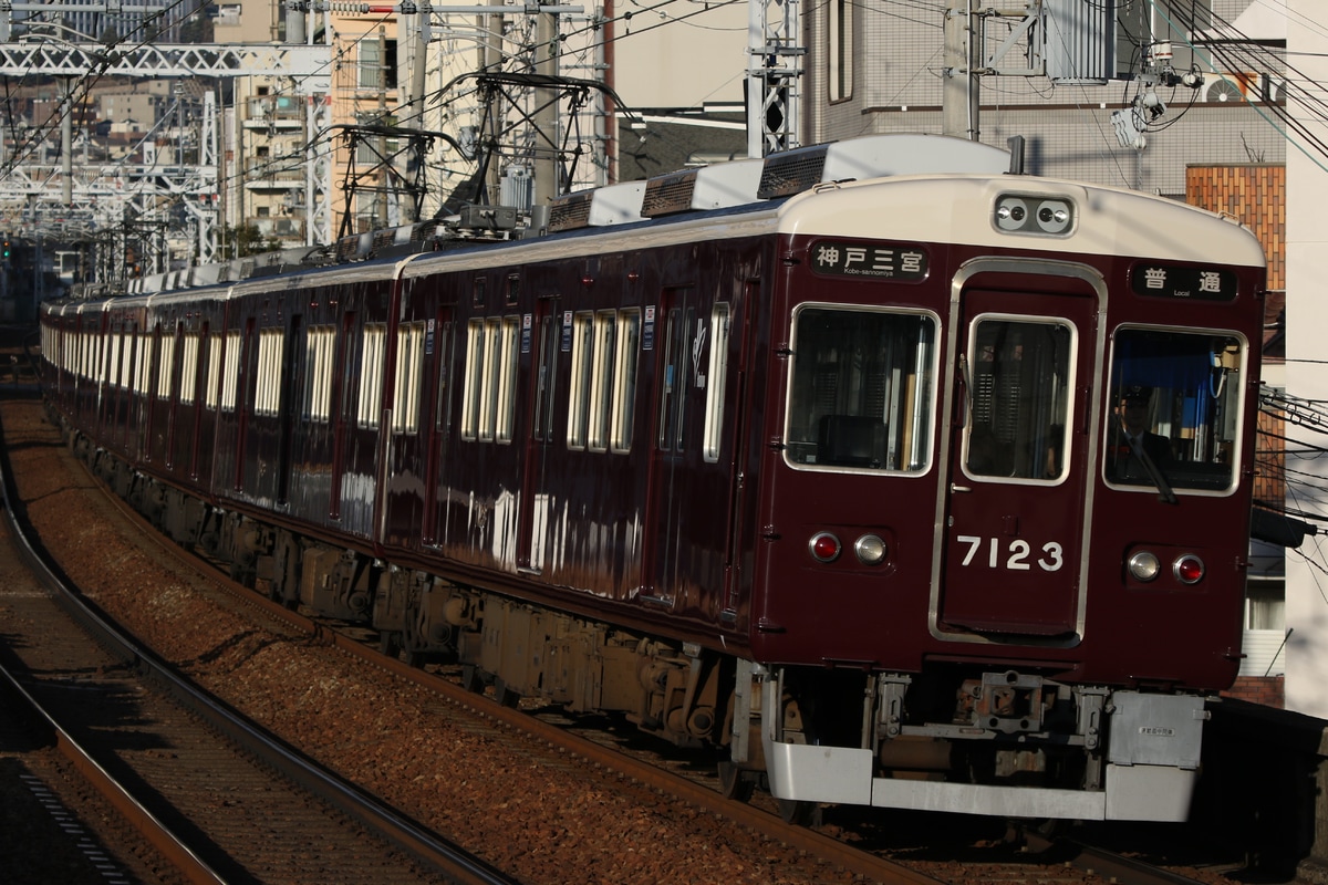 阪急電鉄 西宮車庫 7000系 7023F
