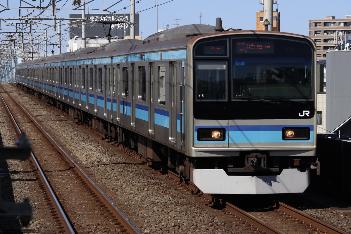 JR東日本 三鷹車両センター E231系 ミツK5編成