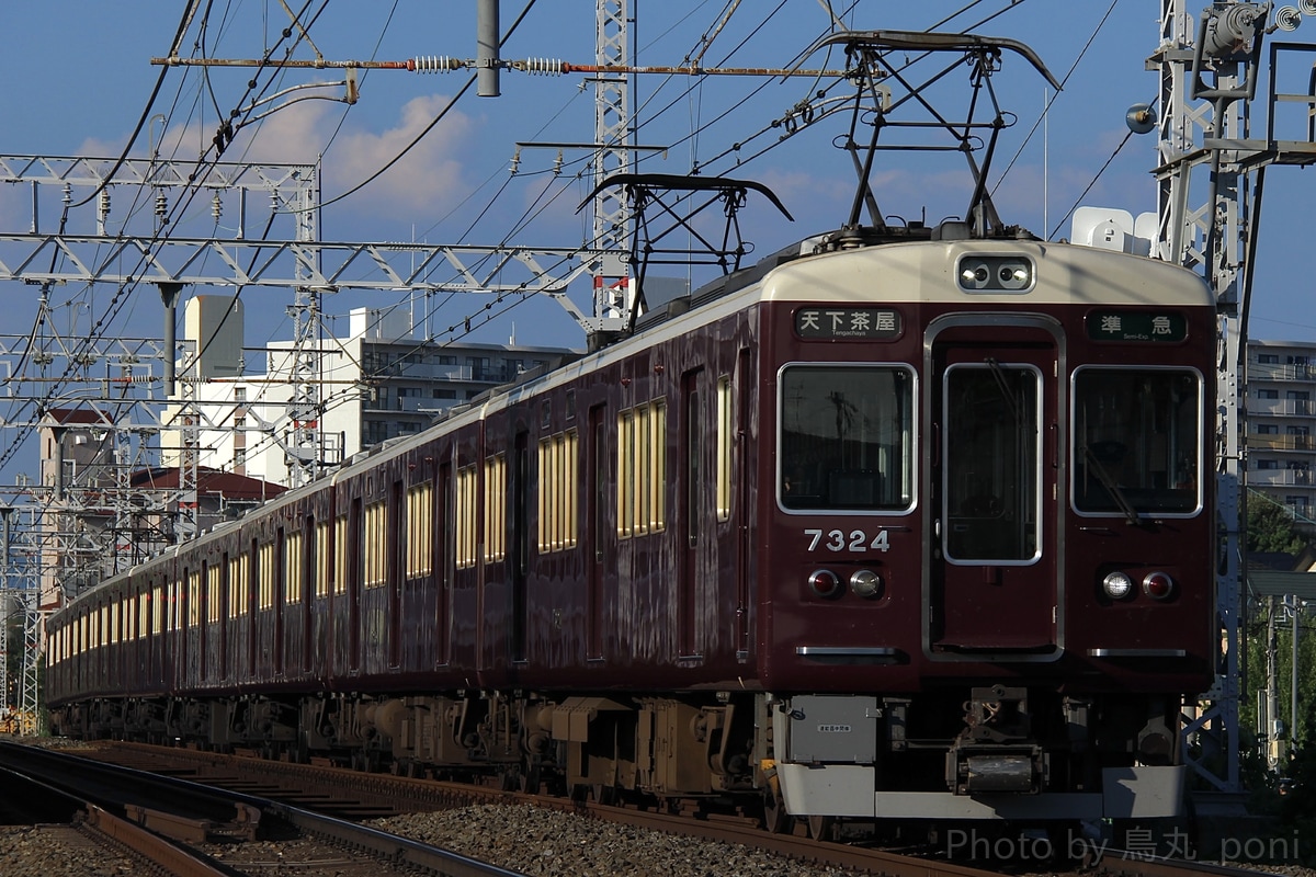 阪急電鉄 正雀車庫 7300系 7324F