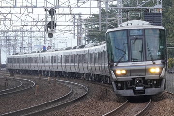 JR西日本223系V38編成を塩屋～須磨間で撮影した画像