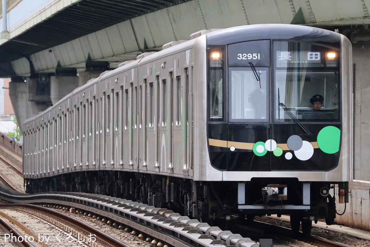 大阪市高速電気軌道 森之宮検車場 30000A系 32651F