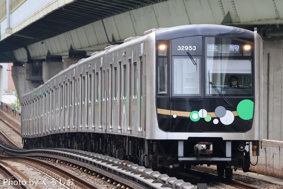 大阪市高速電気軌道 森之宮検車場 30000A系 32653F