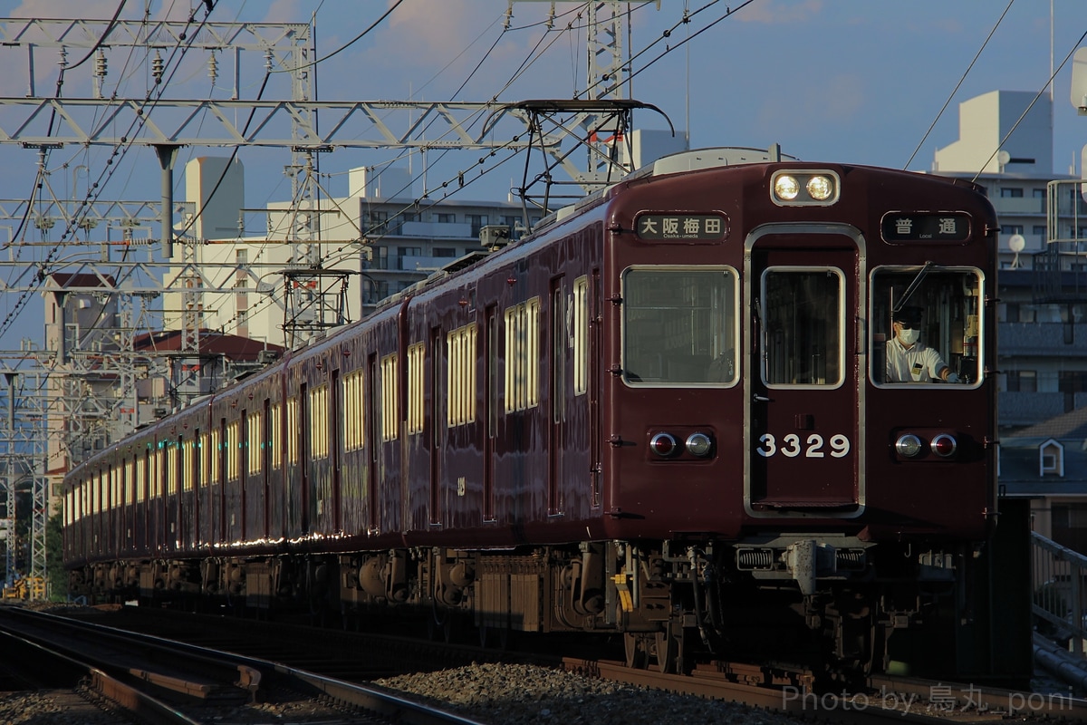 阪急電鉄 正雀車庫 3300系 3329F