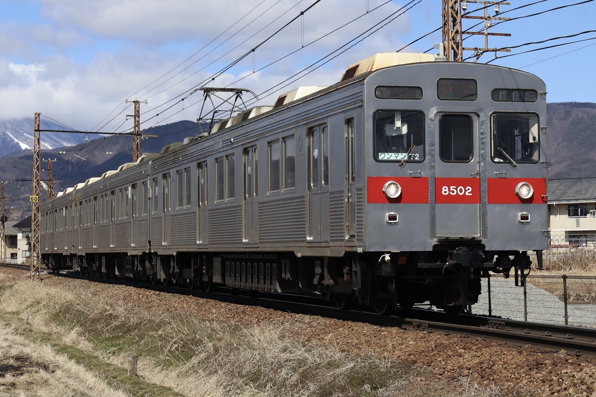 長野電鉄 須坂車両工場 8500系 T2編成