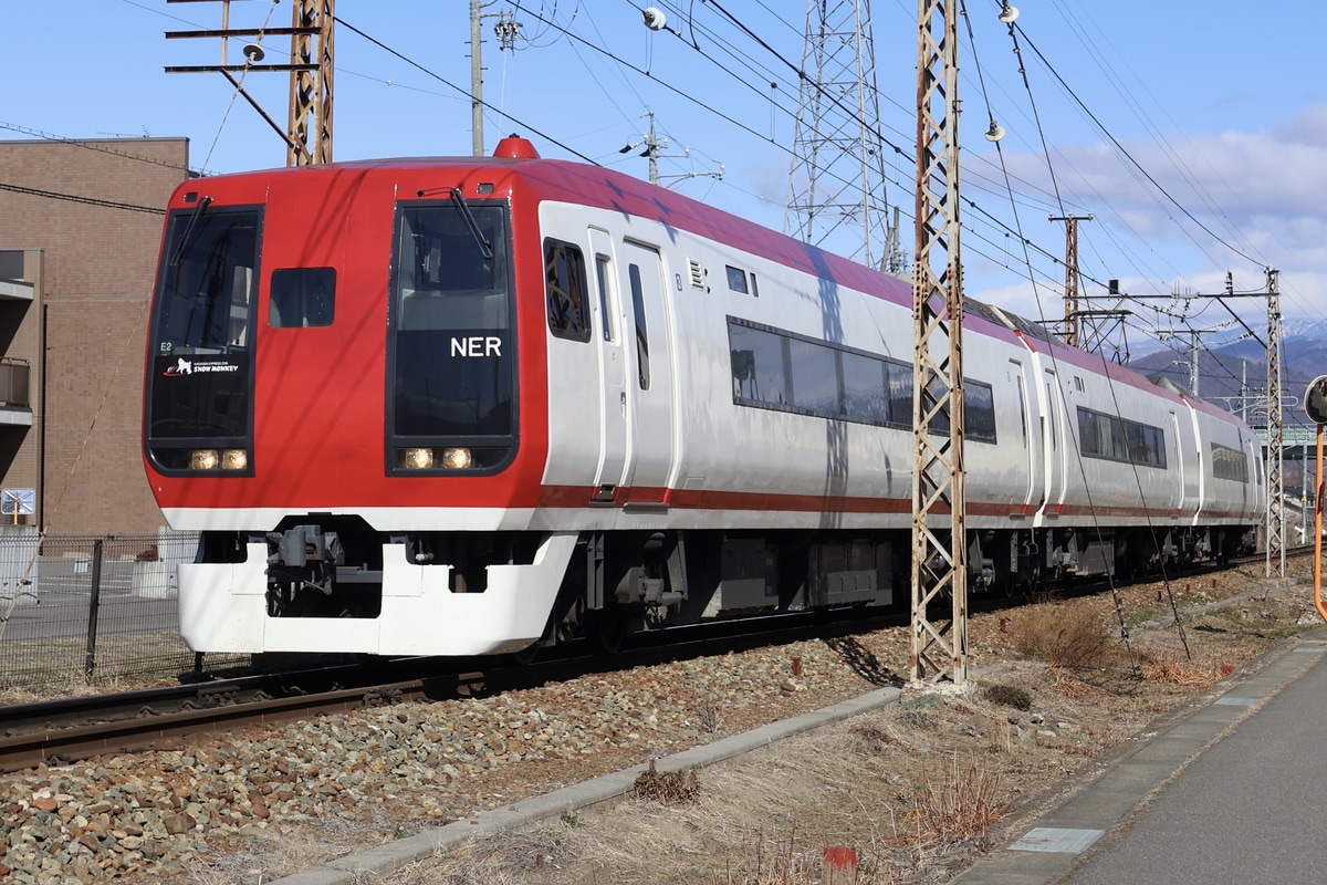 長野電鉄 須坂車両工場 2100系 E2編成