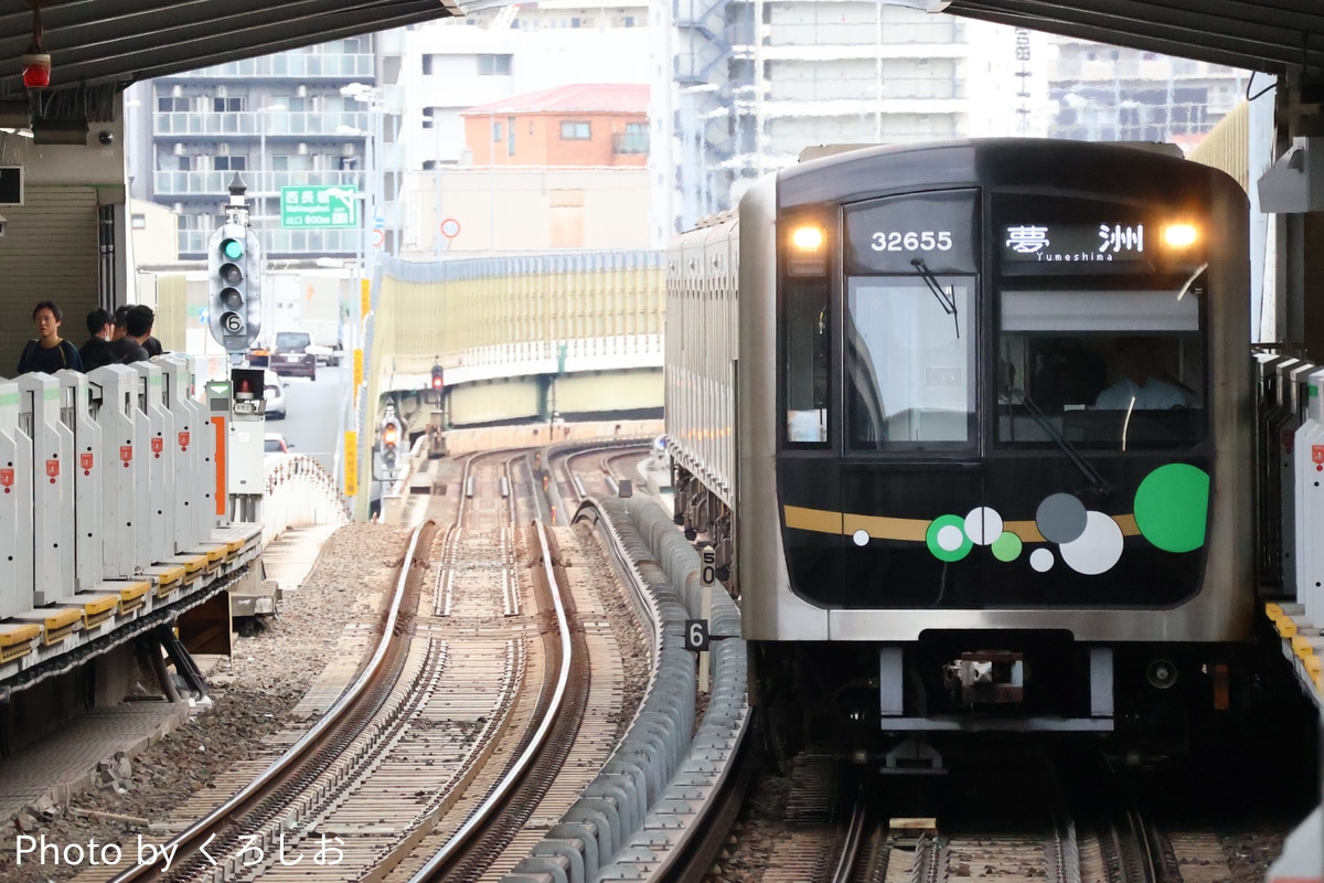 大阪市高速電気軌道 森之宮検車場 30000A系 32655F