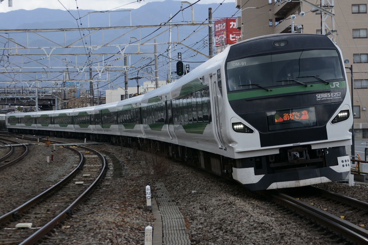 JR東日本 大宮総合車両センター東大宮センター E257系 オオOM-91編成