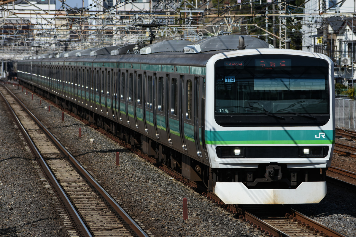 JR東日本 松戸車両センター本区 E231系 マト114編成