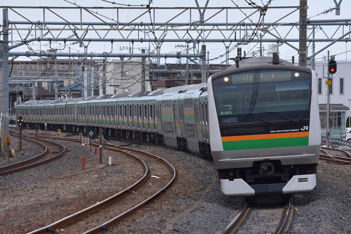 JR東日本 国府津車両センター E233系 コツE-15編成