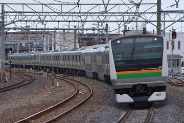 JR東日本E233系コツE-15編成を宮原駅で撮影した画像