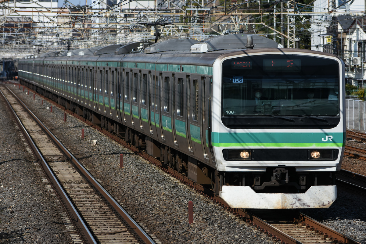 JR東日本 松戸車両センター本区 E231系 マト106編成