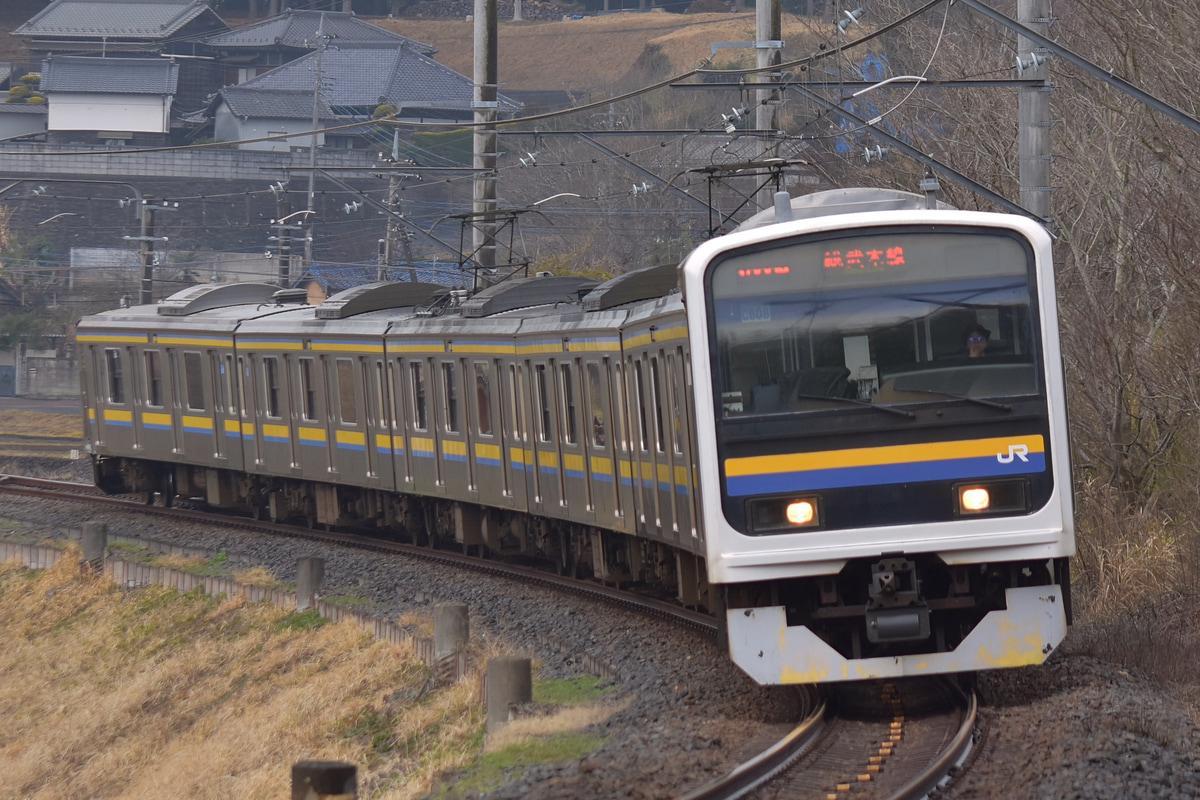 JR東日本 幕張車両センター 209系 マリC608編成