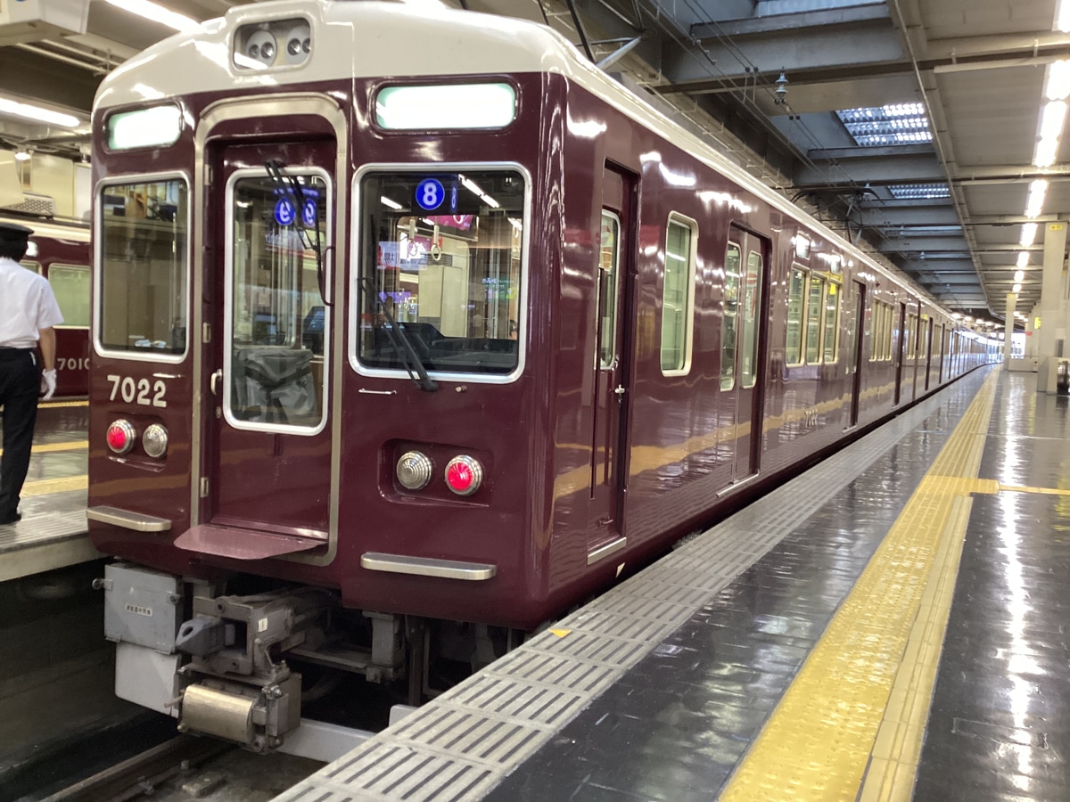 阪急電鉄 西宮車庫 7000系 7022f
