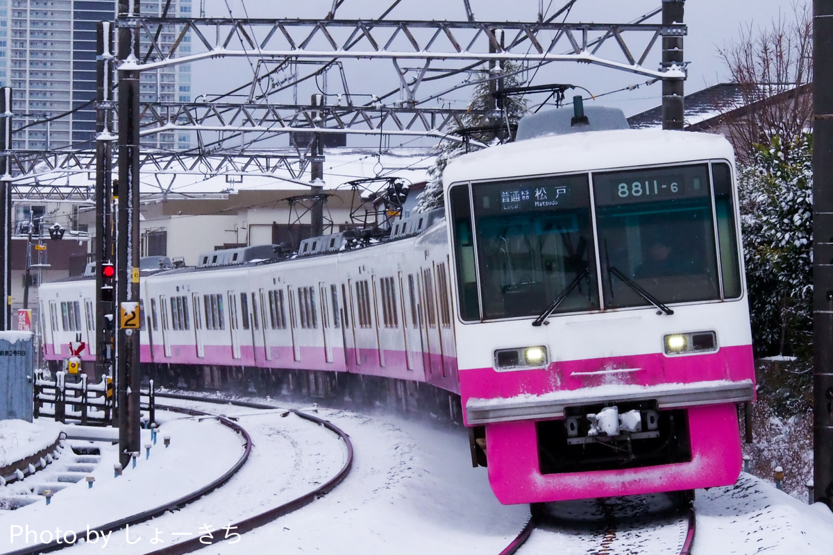 京成電鉄 くぬぎ山車両基地 8800形 8811F