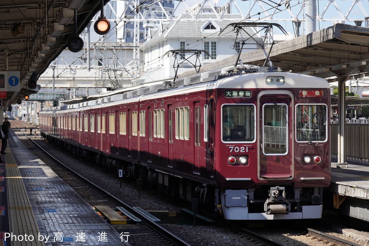 阪急電鉄 西宮車庫 7000系 7021F