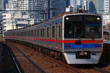 京成電鉄3700形3848Fを新馬場駅で撮影した画像