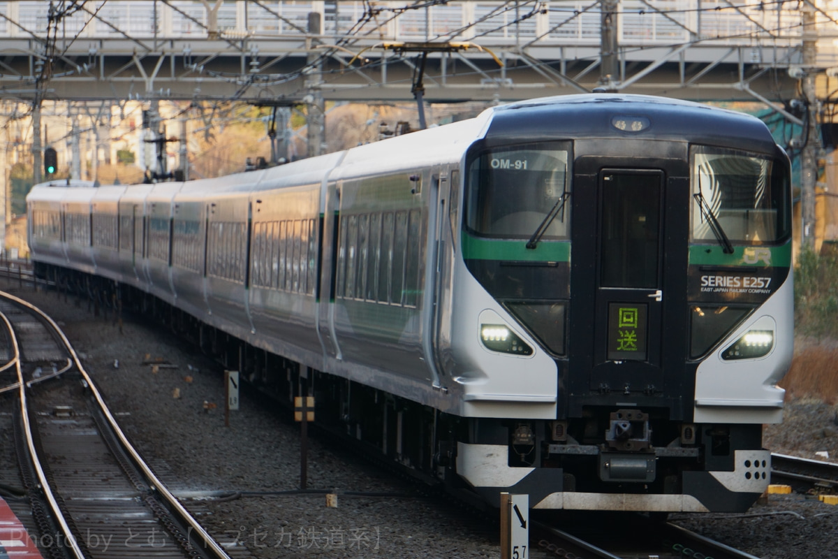 JR東日本 大宮総合車両センター東大宮センター E257系 オオOM-91編成