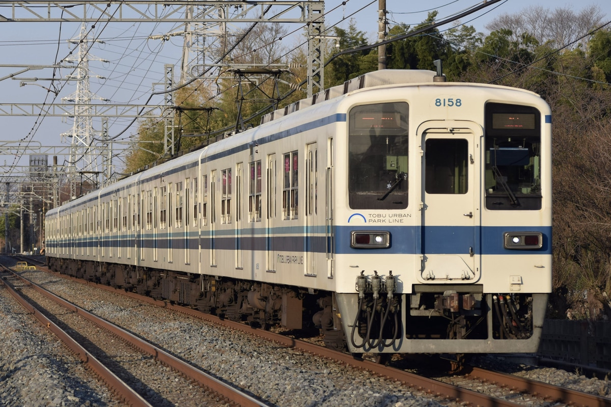 東武鉄道 南栗橋車両管区七光台支所 8000系 8158F
